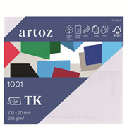 1001 Pkg 5 Tischk. blütenweiss