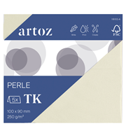 Perle emb. 5 cart.table ivoire