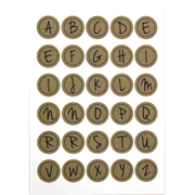 Sticker alphabet