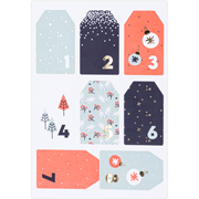 Adventskalendersticker Tags