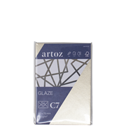 Glaze emb. 5 envel. C7 white shine