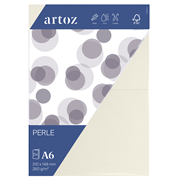 Perle emb. 5 cart. A6 ivoire