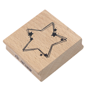 Stempel Stern dekoriert