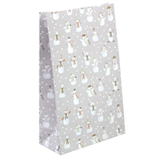 Papiertüte gross Schneemann