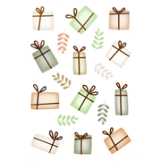 Sticker Transp. Geschenke