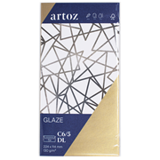 Glaze Pkg5 enveloppe C6/5 DL gold shine