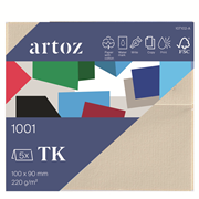1001 Pkg 5 Tischk. chamois