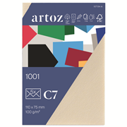 1001 Pkg 5 Kuverts C7 chamois