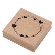 Tampon Décoration avec coeur