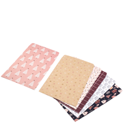 Papiertüten flach dark red