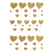 Sticker Transparent Herzballon