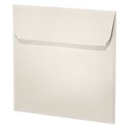 Perle envel. carr. ivoire